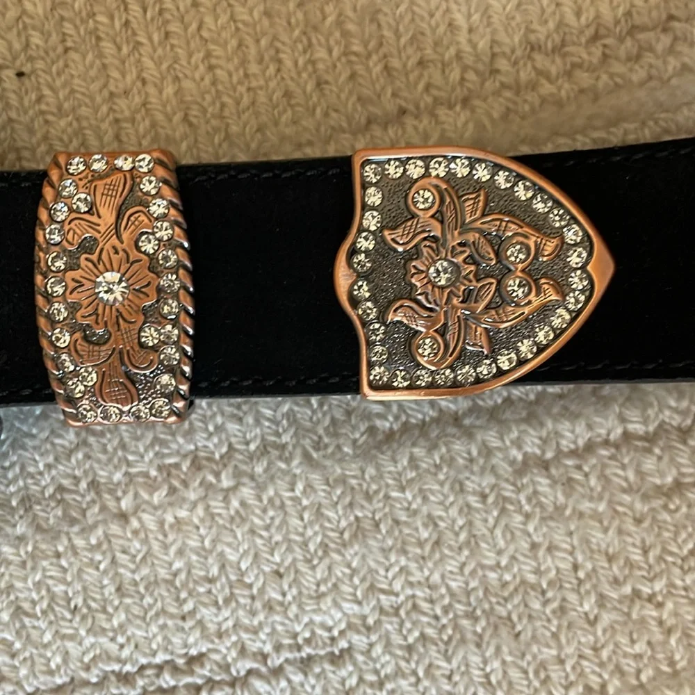 Leather belt western buckle - Picture 3 of 10